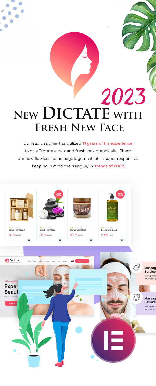 Get Appointments with Dictate - Responsive Spa and Salon Theme