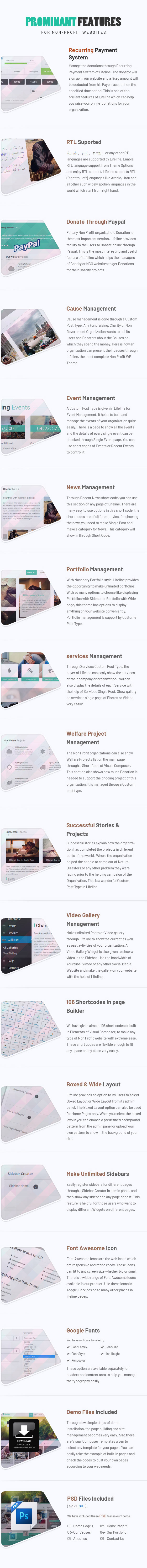 Lifeline - NGO, Fund Raising and Charity WordPress Theme - 5