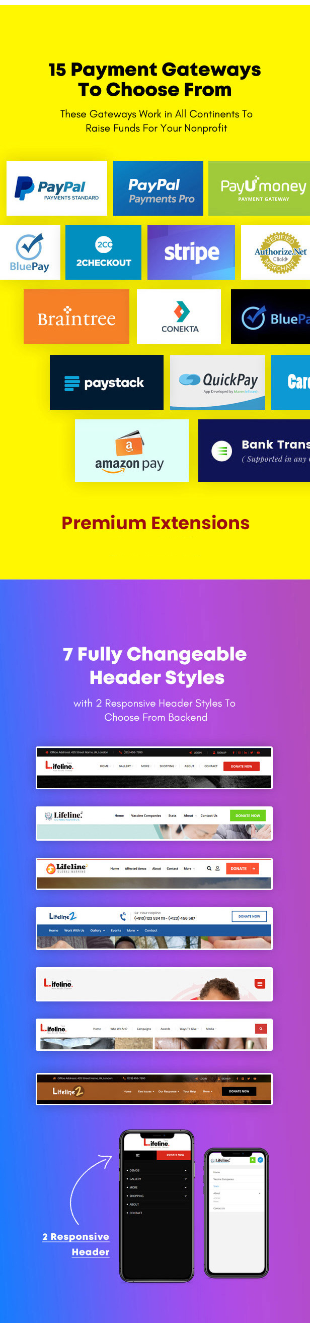 Lifeline 2 - Nonprofit WordPress Theme for Charity, Fundraising and NGO Organizations
